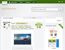 Tablet Screenshot of discoversavings.com
